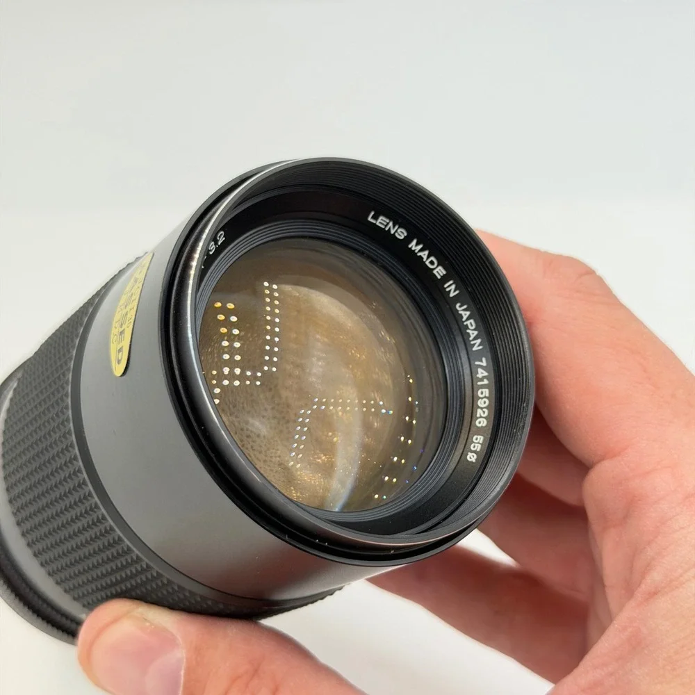 Konica Hexanon AR 135mm f3.2 Prime Lens with Case and Cap Made in Japan